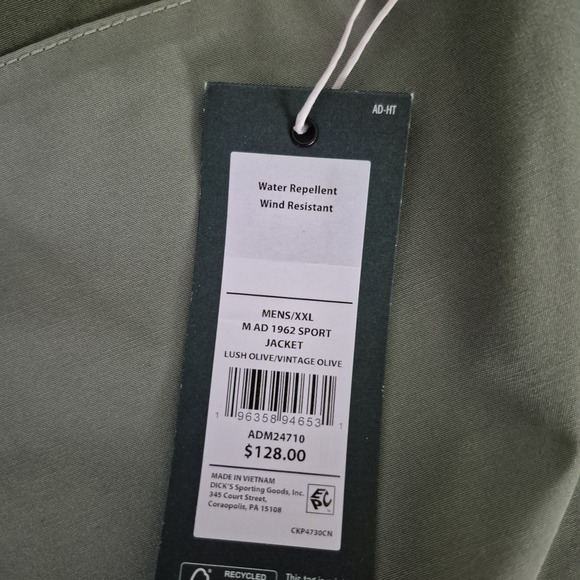 Alpine Design Jacket Mens XXL Military Green 1962 Sport Hooded ADM24710 NEW - Picture 8 of 12